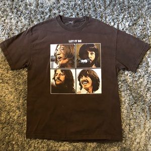 Faded Brown Beatles “Let it Be” tee